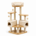 Árbol para gatos con tela de peluche y madera contrachapada