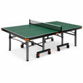 Mesa de ping-pong de MDF con estructura de acero y ruedas
