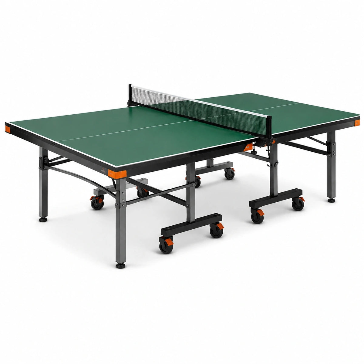 Mesa de ping-pong de MDF con estructura de acero y ruedas