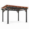 Pérgola de Metal y Madera 300x300x250 cm