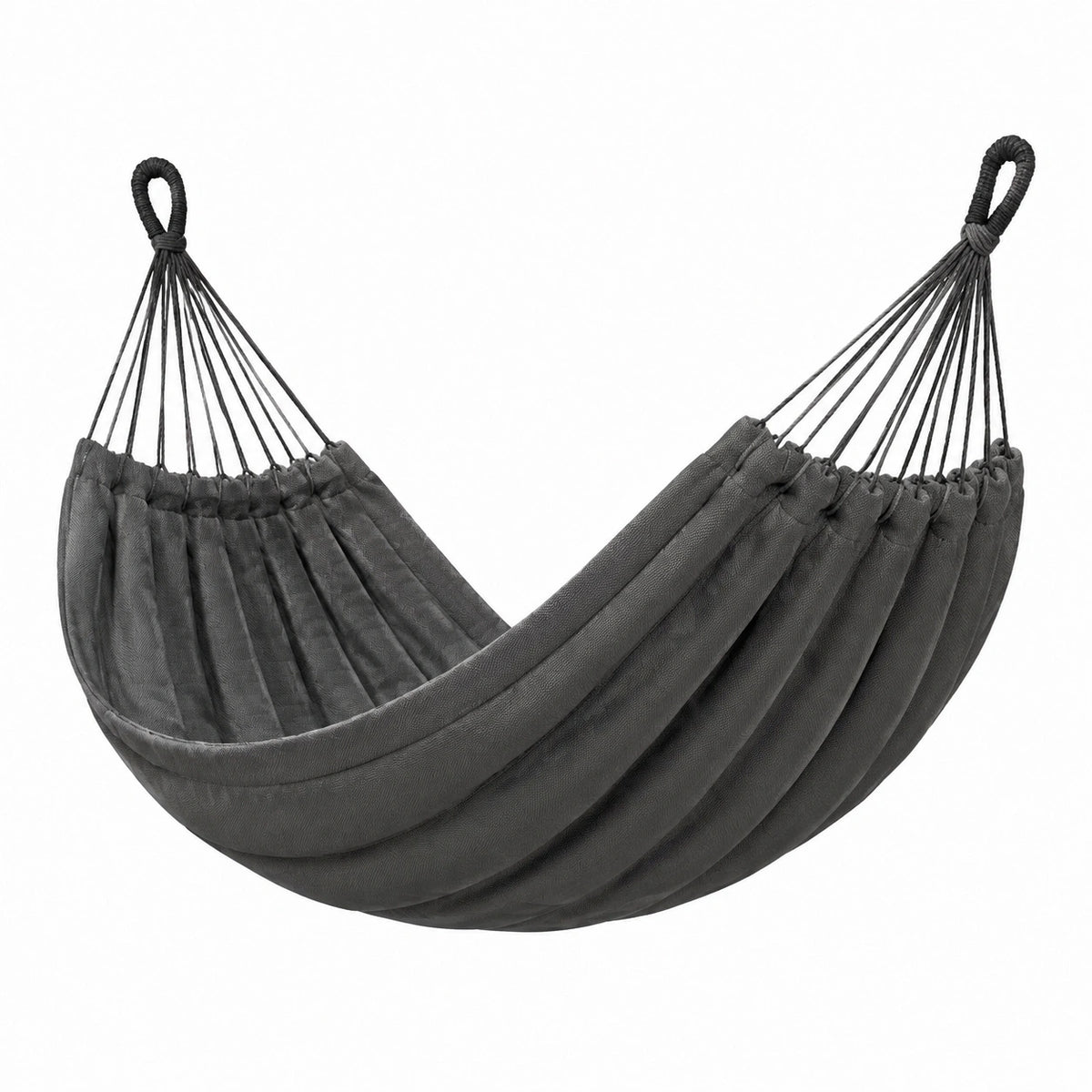 Hamaca de Tela Gris para Exterior 200x150 cm